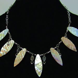 Mother of Pearl Spear Necklace